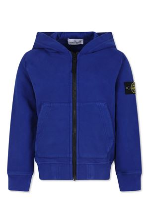 blue cotton hoodie STONE ISLAND KIDS | 811660720V0022